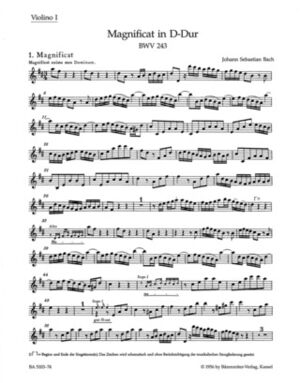 Magnificat D BWV243