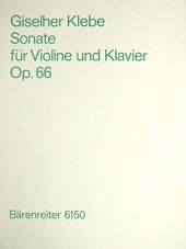 Sonate für Violine und Klavier op. 66 (1972) (Sonata Violín Piano)