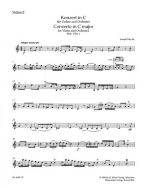 Concerto For Violin In C