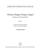 Cantata BWV 12 Weinen, Klagen, Sorgen, Zagen