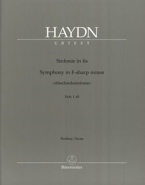Symphony (sinfonía) No. 45 In F Sharp Minor