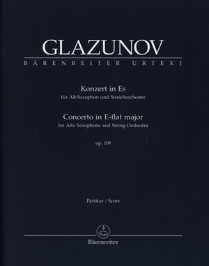 Alto Saxophone Concerto Op.109 (Concierto Saxo - Full Score)