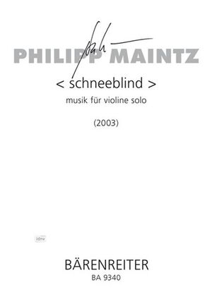Schneeblind musik fur violine solo (Violín)