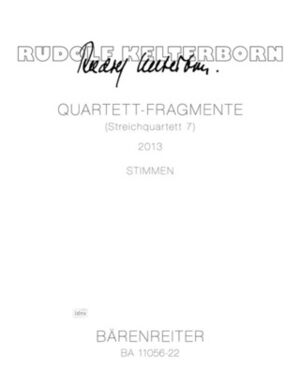 Quartet Fragments [String Quartet 7] [2013]