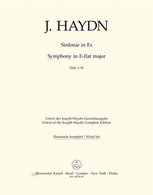 Symphony (sinfonía) Nr. 91 E-flat major Hob. I:91