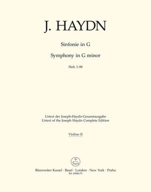 Symphony (sinfonía) No.88 in G major Hob.I