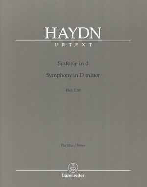 Symphony (sinfonía) D minor Hob. I