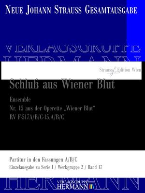 Wiener Blut - Schluß aus Wiener Blut (Nr. 15) RV F-517A/B/C-15.A/B/C