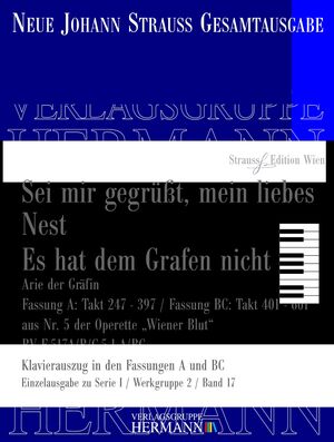 Wiener Blut - Sei mir gegrüßt, mein liebes Nest / Es hat dem Grafen nicht genützt (Nr. 5-1) RV F-517