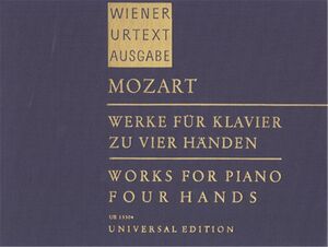 Works for Piano Four Hands KV 123a (381), 186c (358), 497, 521, 497a (357), 1