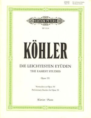 Die leichtesten Etüden (estudios) op. 151