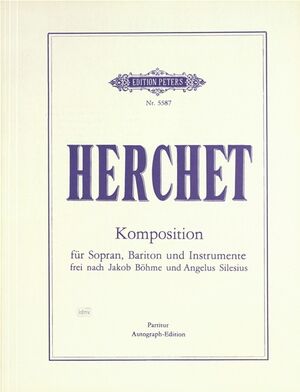 Komposition für Sopran, Bariton und Instrumente