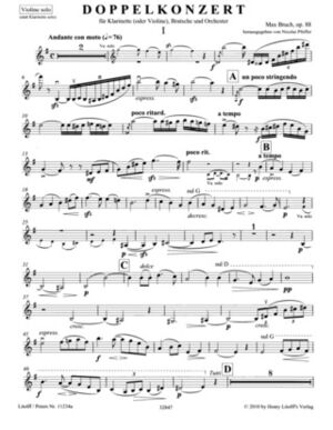 Doppelkonzert e-Moll op. 88 - Concierto