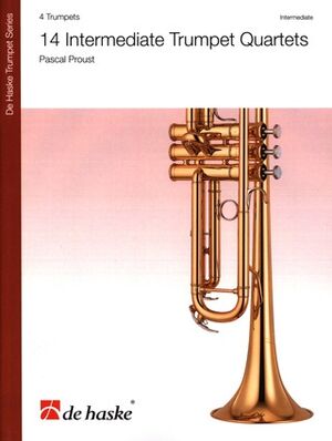 14 Intermediate Trumpet Quartets (trompeta)