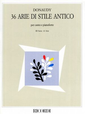 36 Arie Di Stile Antico Iii Serie