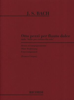 Bach Per Flauto Dolce