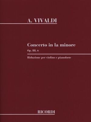 Concerto a minor Opus 3/6 RV356