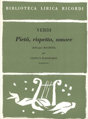Pieta', Rispetto, Amore from MacBeth