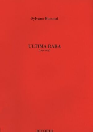 Ultima Rara (Pop Song)