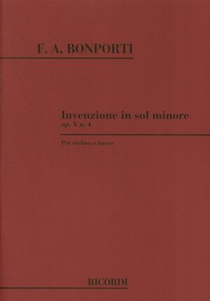 Invenzione In Sol Minore Op. X N. 4