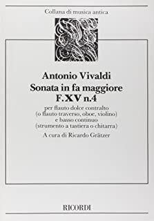 Sonata in Fa F.XV n. 4 Rv 52 per Flauto Dolce