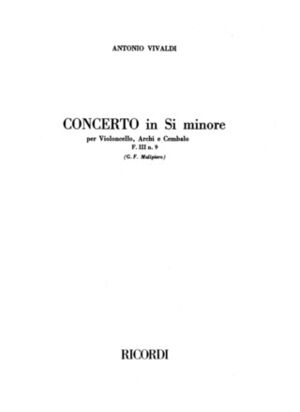 Concerto (concierto) Per Vc., Archi E B.C.: In Si Min. Rv 424