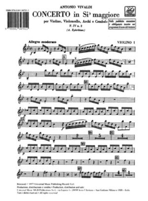 Concerto per Violino e Cello, Archi E BC Rv 547