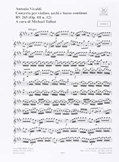 Concerto XII, RV 265 (OP. III, N. 12)
