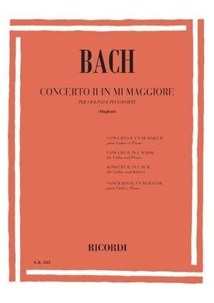 Concerto Per Violino Bwv 1042 In Mi