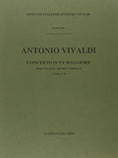Concerto per Fagotto (concierto fagot) Archi e BC in Fa Rv 488