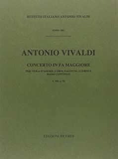 Concerto (concierto) Per Strumenti Diversi E B.C Rv 97