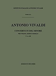 Concerto Per Violino (Concierto Violín), Archi E BC In Sol Min Rv 325