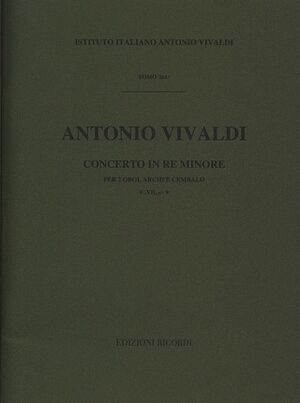 Concerto (concierto) Per 2 Oboi, Archi E BC: In Re Min Rv 535