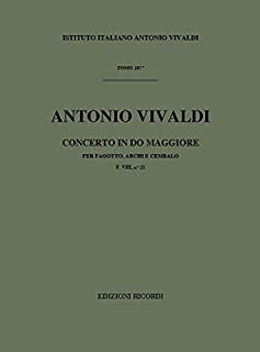 Concerto per Fagotto (concierto fagot) Archi e BC in Do Rv 475