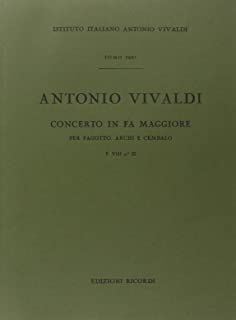 Concerto per Fagotto (concierto fagot) Archi e BC in Fa Rv 486