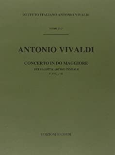 Concerto per Fagotto (concierto fagot) Archi e BC in Do Rv 479