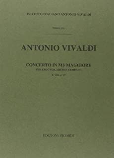 Concerto per Fagotto (concierto fagot) Archi e BC in Mi Min Rv 483