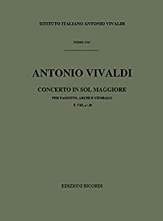 Concerto per Fagotto (concierto fagot) Archi e BC in Sol Rv 493