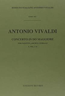 Concerto per Fagotto (concierto fagot) Archi e BC in Do Rv 470
