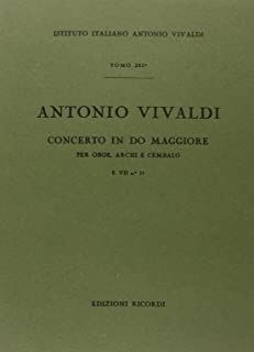 Concerto (concierto) Per Oboe, Archi E BC: In Do Rv 450