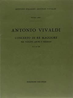 Concerto Per Violino (Concierto Violín), Archi E B.C.: In Re Rv 233