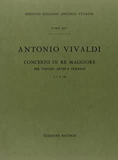 Concerto Per Violino, Archi E B.C.: In Re Rv 218