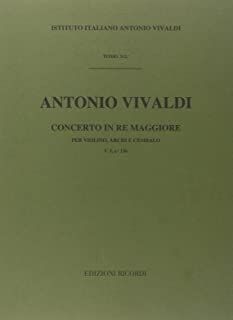 Concerto Per Violino (Concierto Violín), Archi E B.C.: In Re Rv 212A