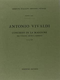 Concerto Per Violino (Concierto Violín), Archi E B.C.: In La Rv 353