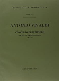 Concerto (concierto) in Re Minore (D minor) Rv 237