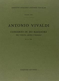 Concerto Per Violino, Archi E B.C.: In Do Rv 184