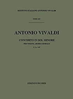 Concerto Per Violino (Concierto Violín), Archi E BC: Sol Min Rv 323