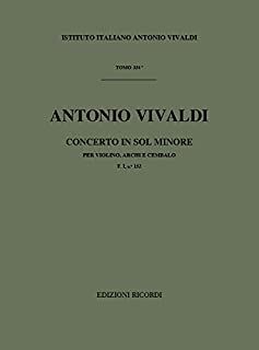 Concerto Per Violino (Concierto Violín), Archi E BC: Sol Min Rv 329