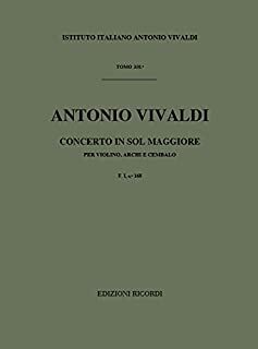 Concerto per Violino (Concierto Violín), Archi e BC in Sol RV 302