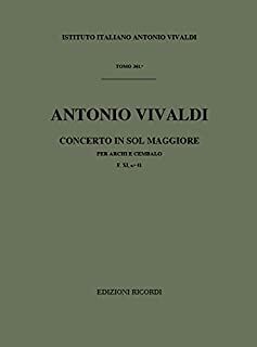 Concerto Per Archi E B.C.: In Sol Rv 146